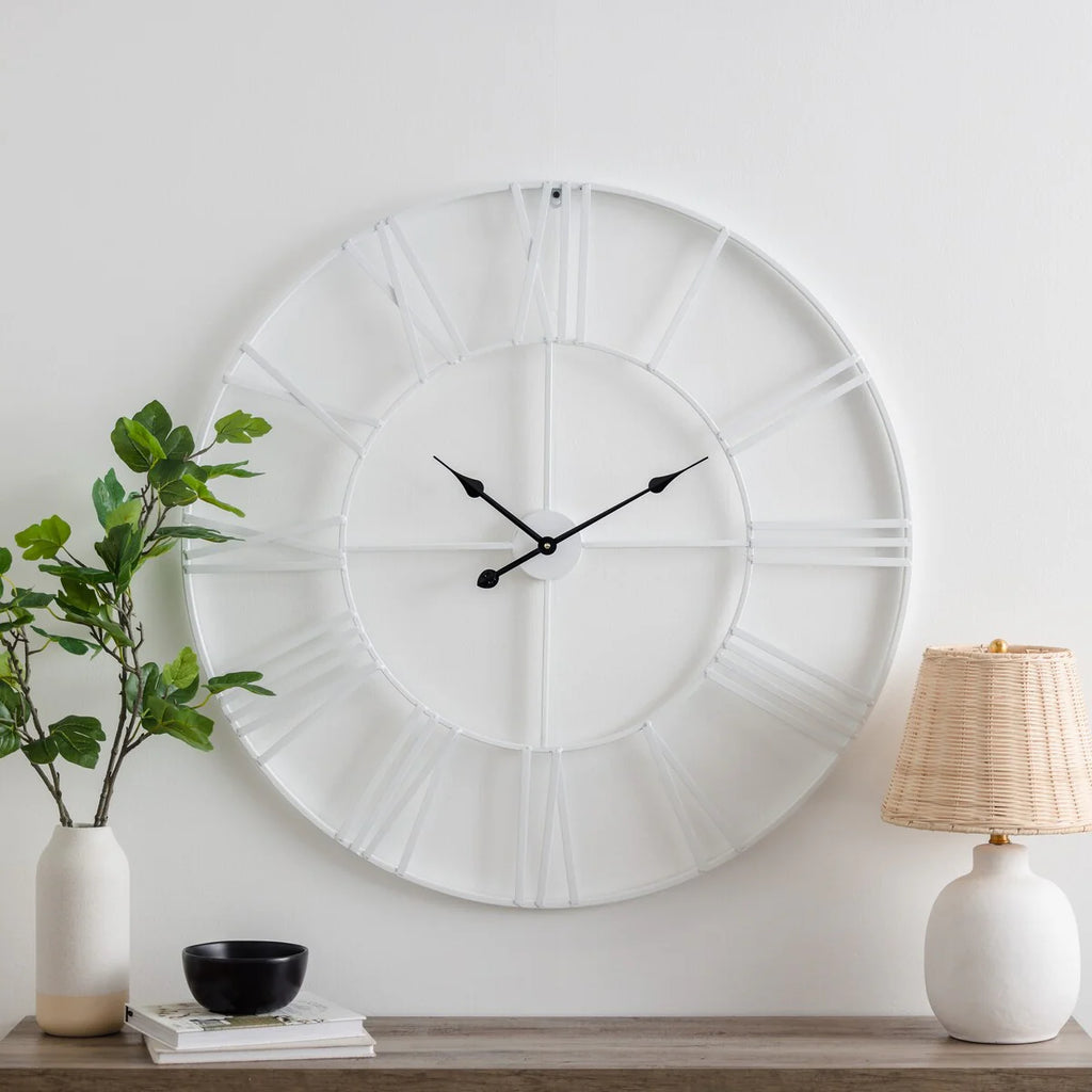 Solange Round Metal Wall Clock