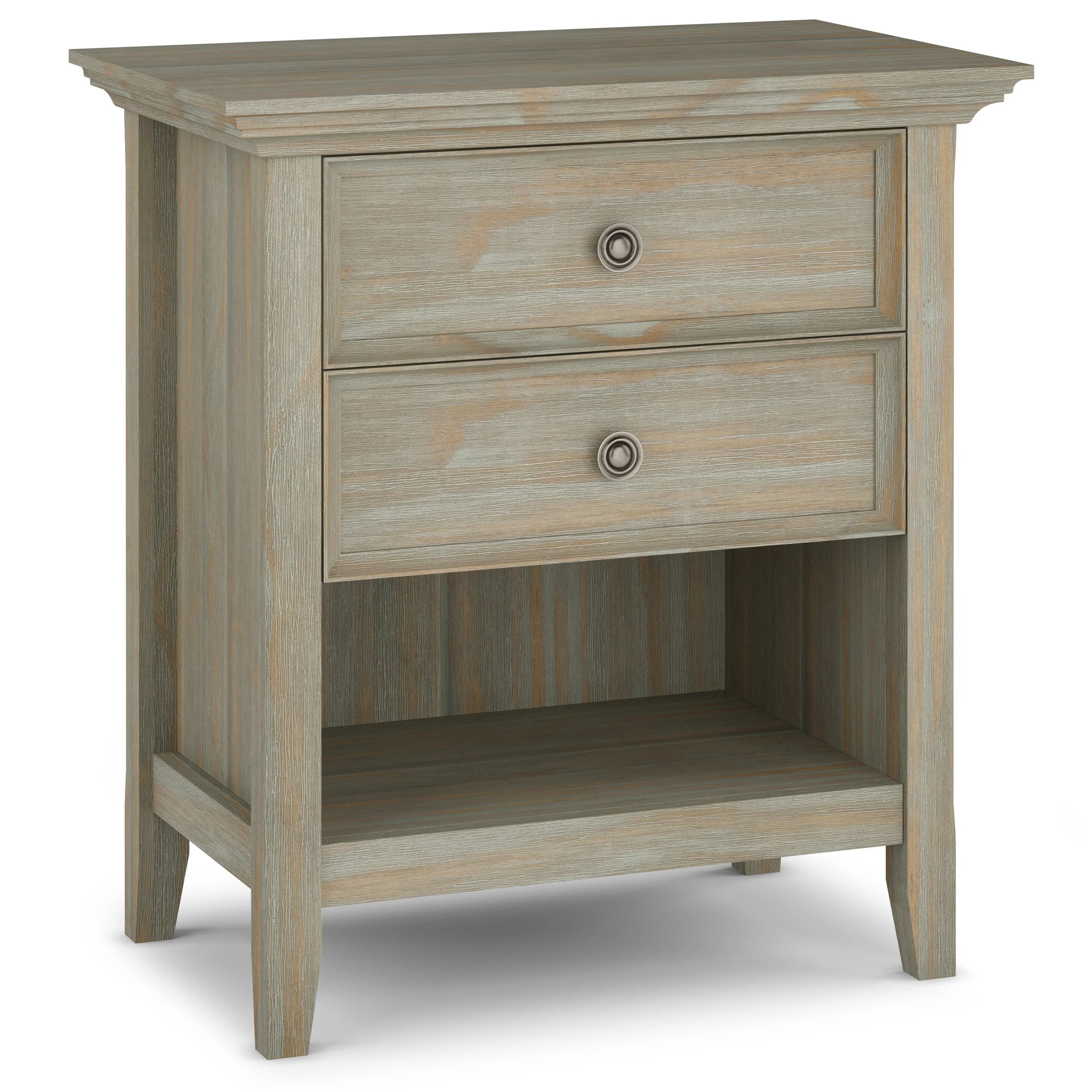 WYNDENHALL Halifax SOLID WOOD 24 inch Wide Bedside Nightstand Table