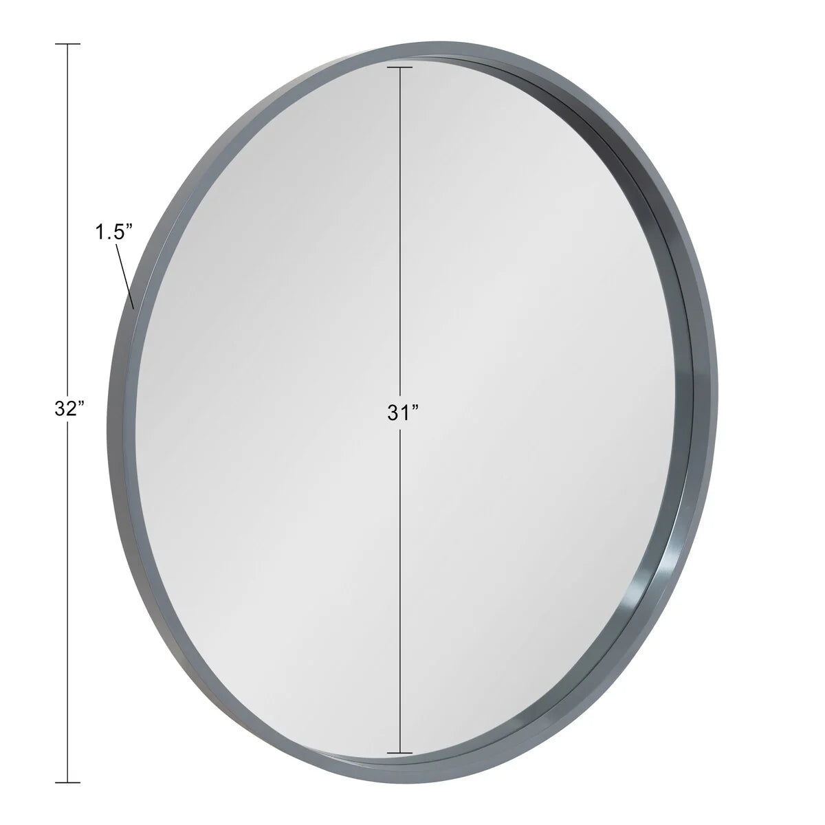 Kate and Laurel Travis Round Wood Accent Wall Mirror