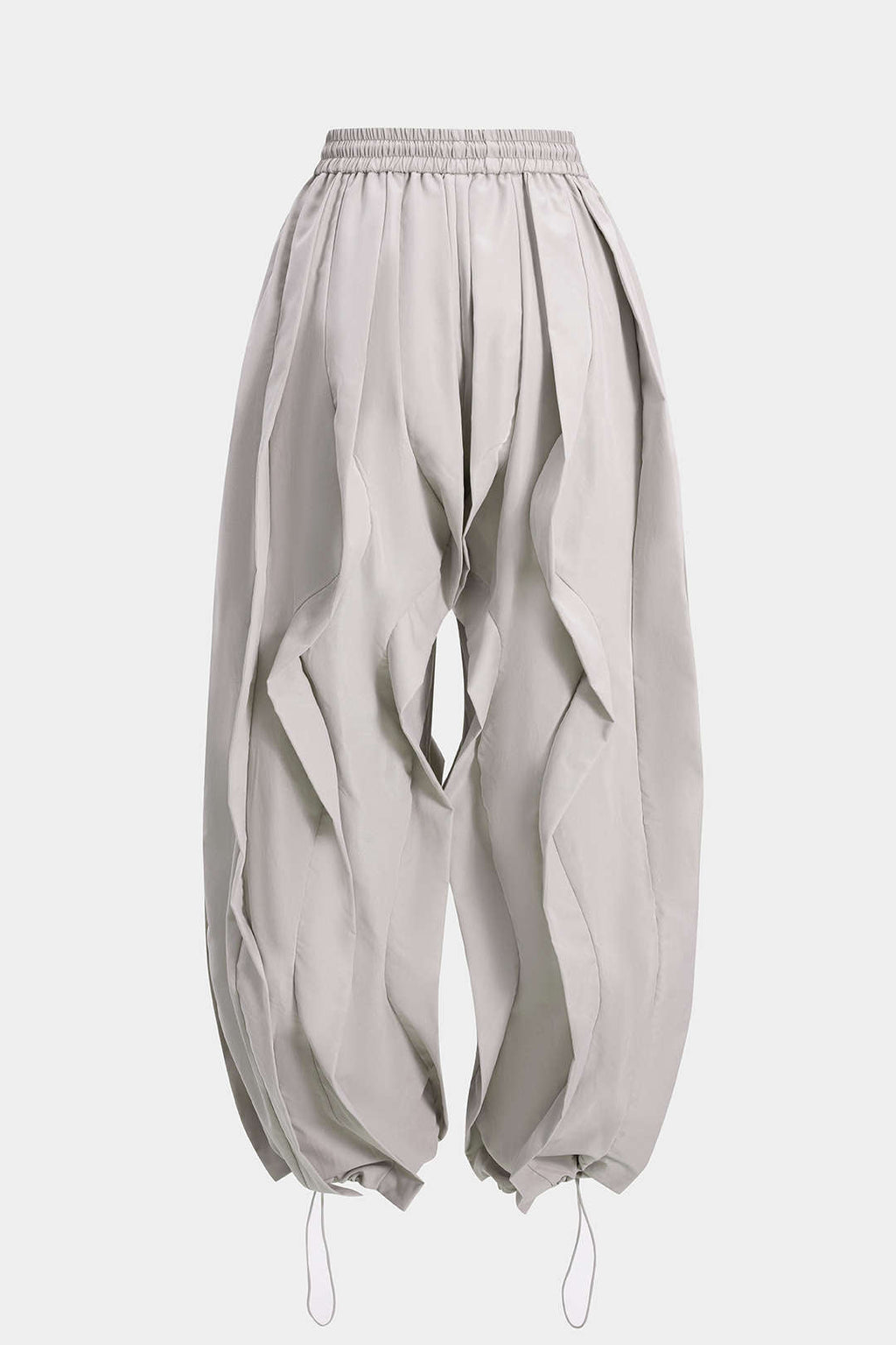 Drawstring Ruffle Trousers