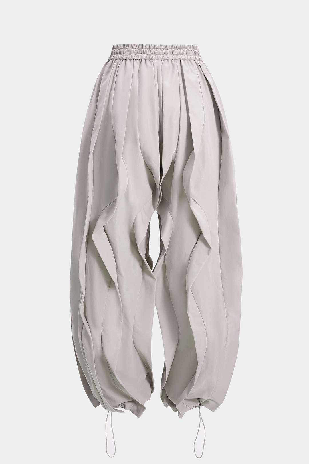 Drawstring Ruffle Trousers
