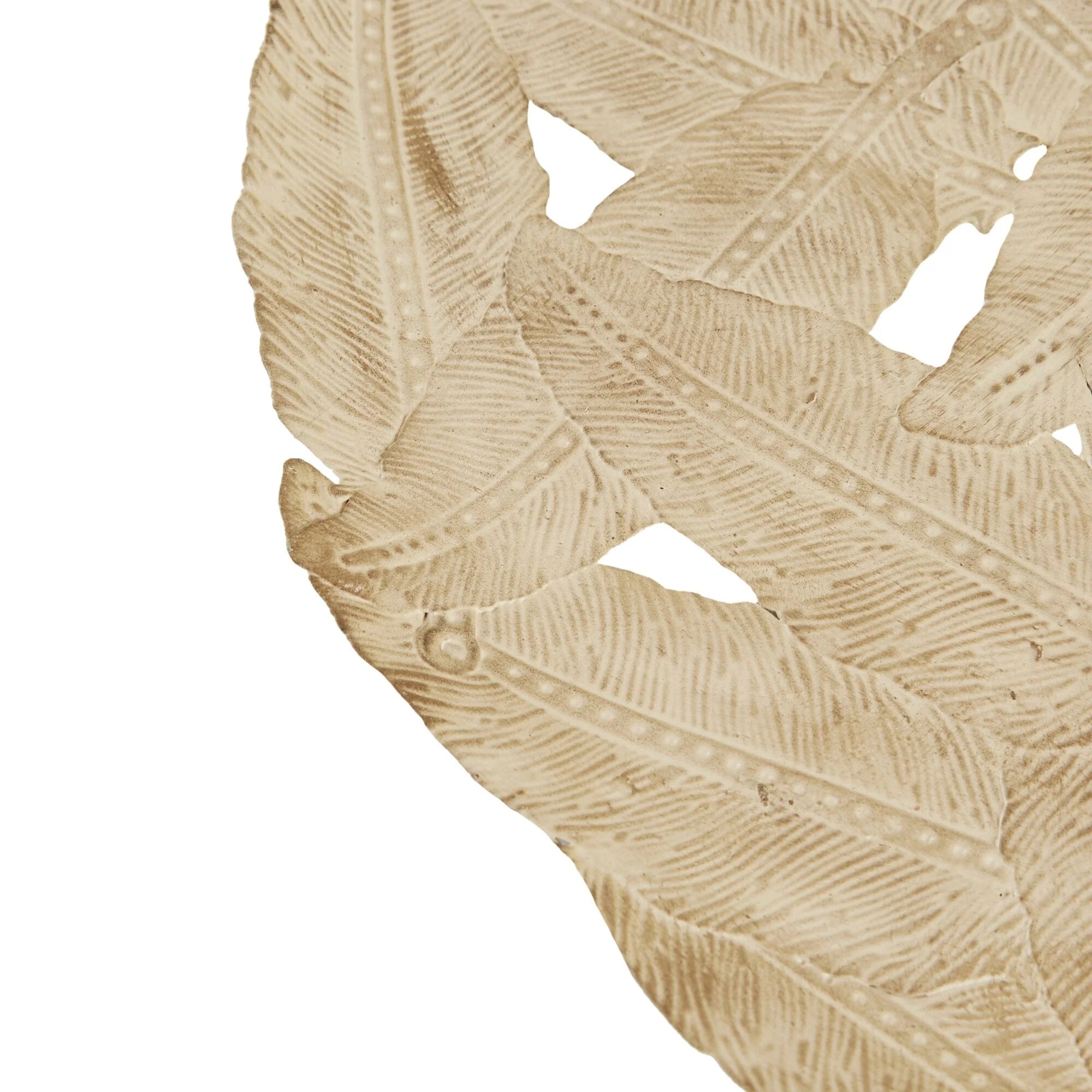 Madison Park Rosalie Textured Feather 3-piece Metal Disc Wall Decor Set