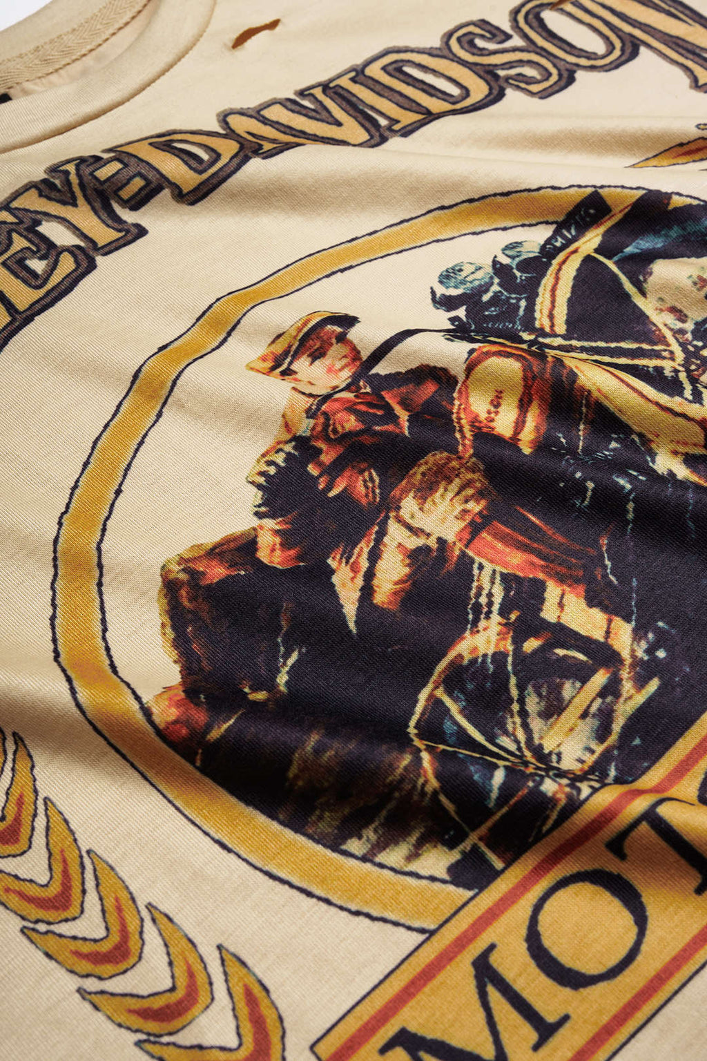 Motorbike Graphic Print Sleeveless T-Shirt
