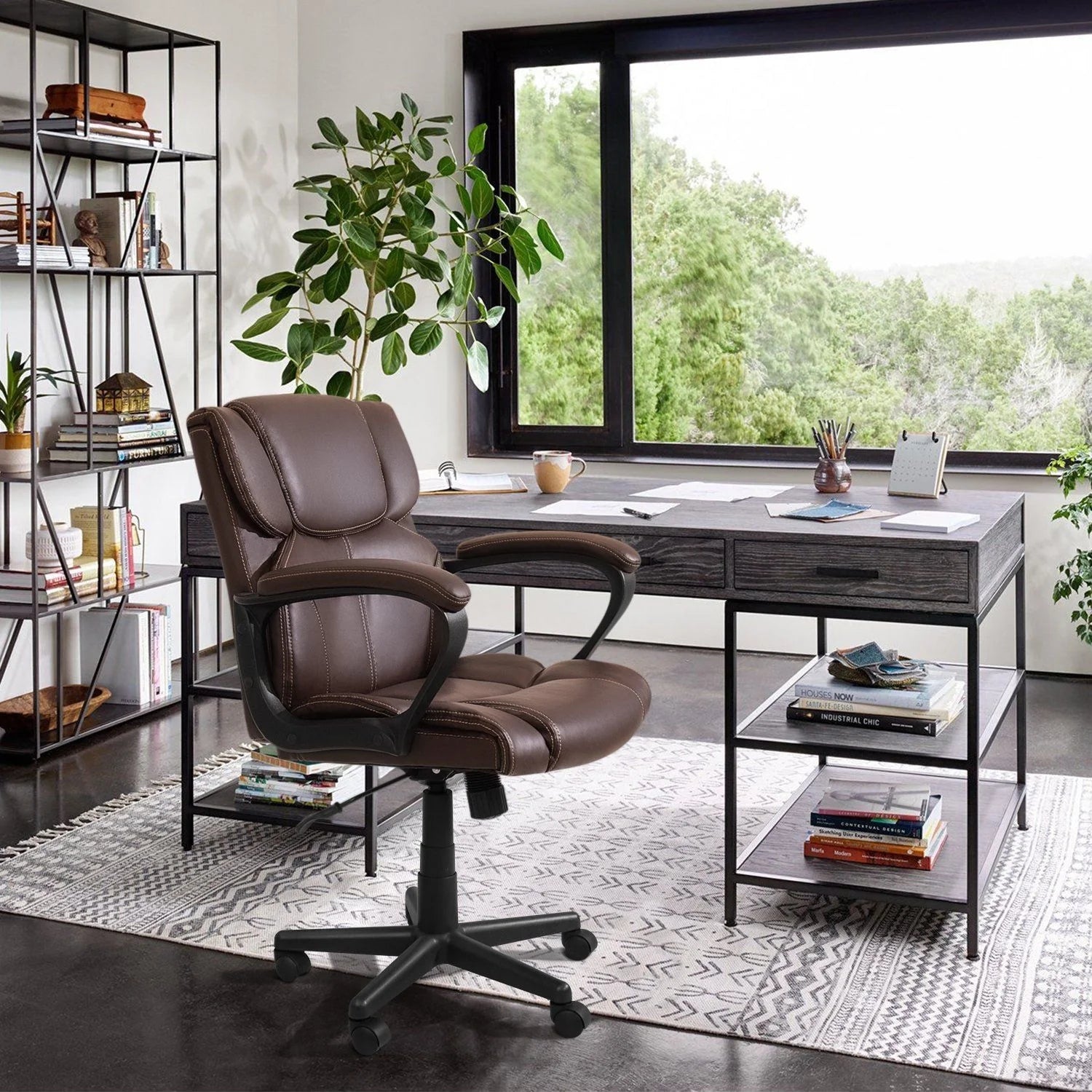 Homall Mid Back Office Chair - Swivel Computer Task Chair