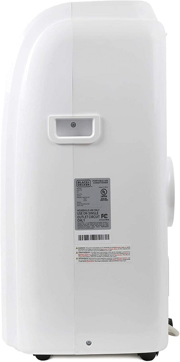 14,000 BTU Portable Air Conditioner with Heat and Remote Control, White