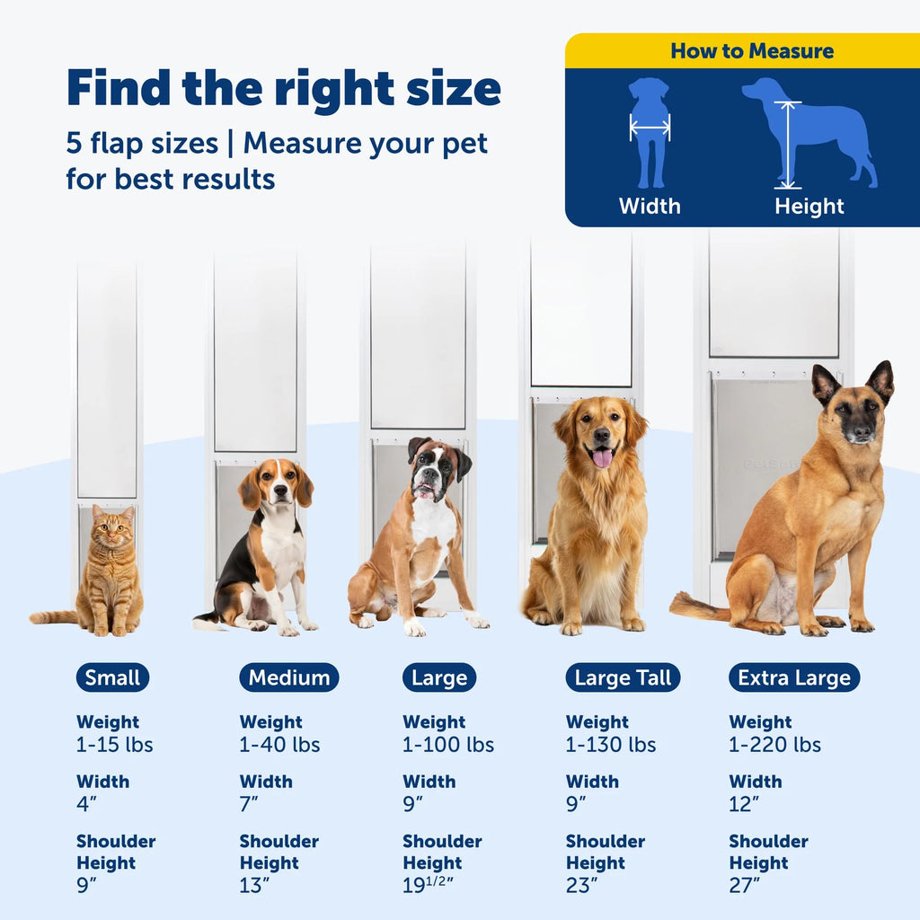 PETSAFE Sliding Glass Pet Door - No-Cut DIY Install for Renters
