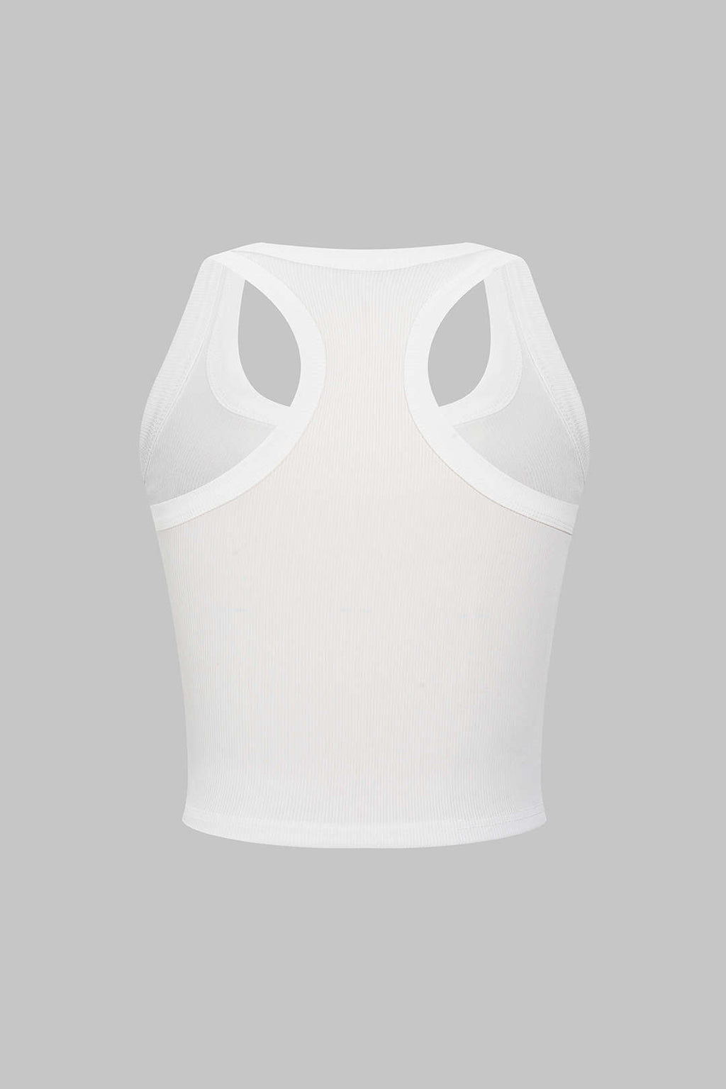 Basic U-Neck Crop Tank Top