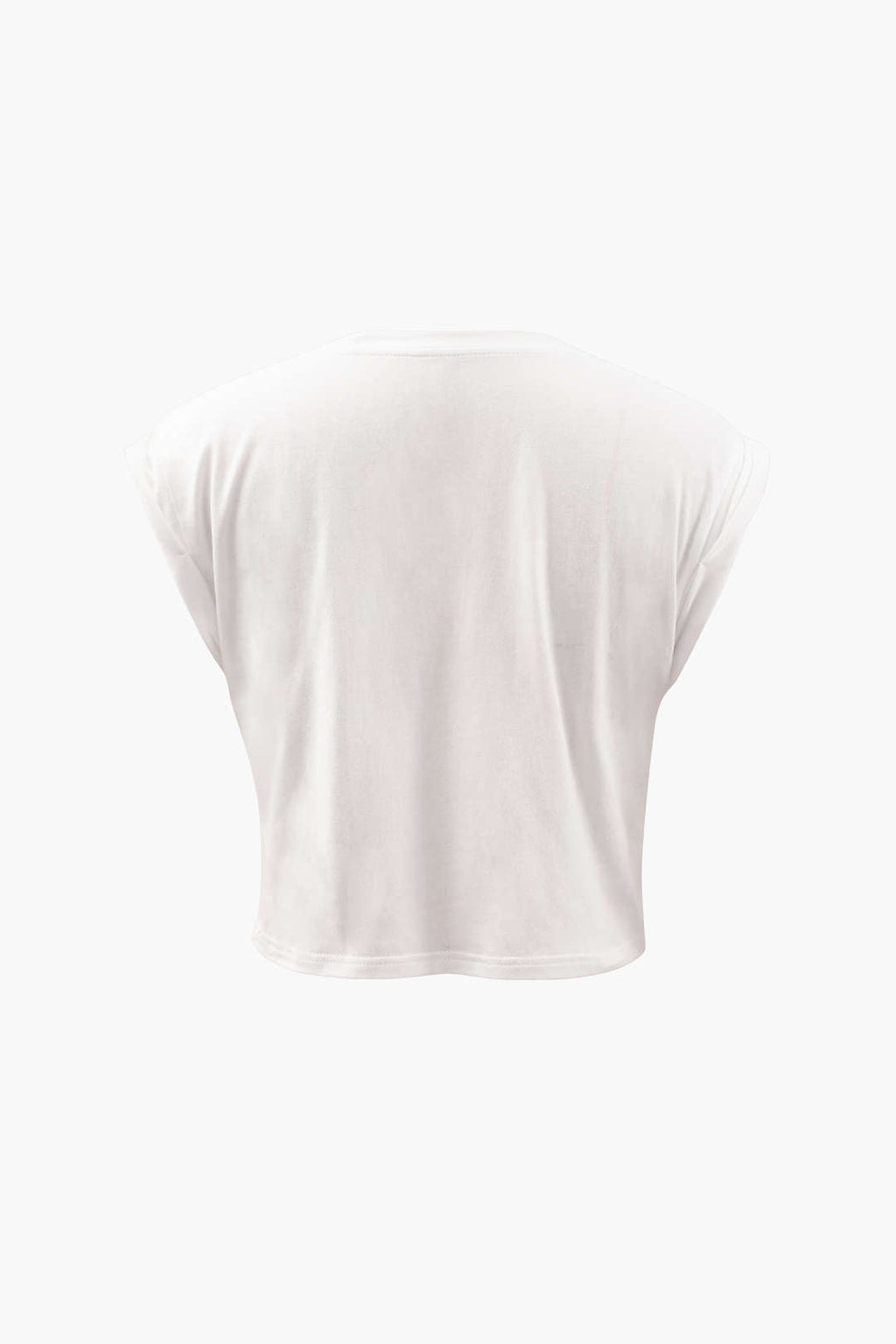 Flower Print Hem Knotted Short Sleeve T-Shirt