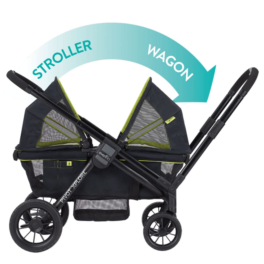 EVENFLO Pivot Xplore All-Terrain Stroller Wagon - Gray