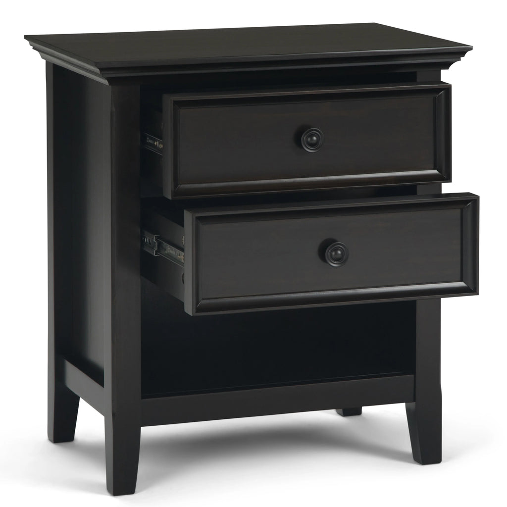 WYNDENHALL Halifax SOLID WOOD 24 inch Wide Bedside Nightstand Table