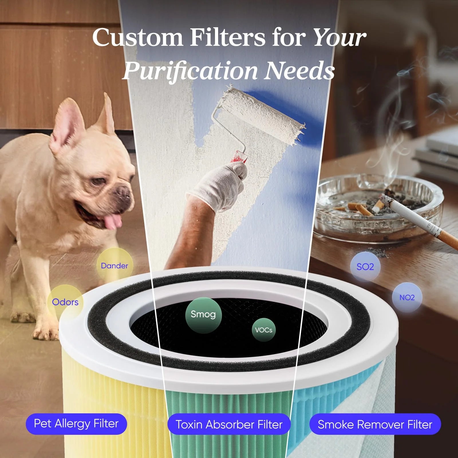 LEVOIT Core300-P Air Purifier for Home Allergens & Pet Hair