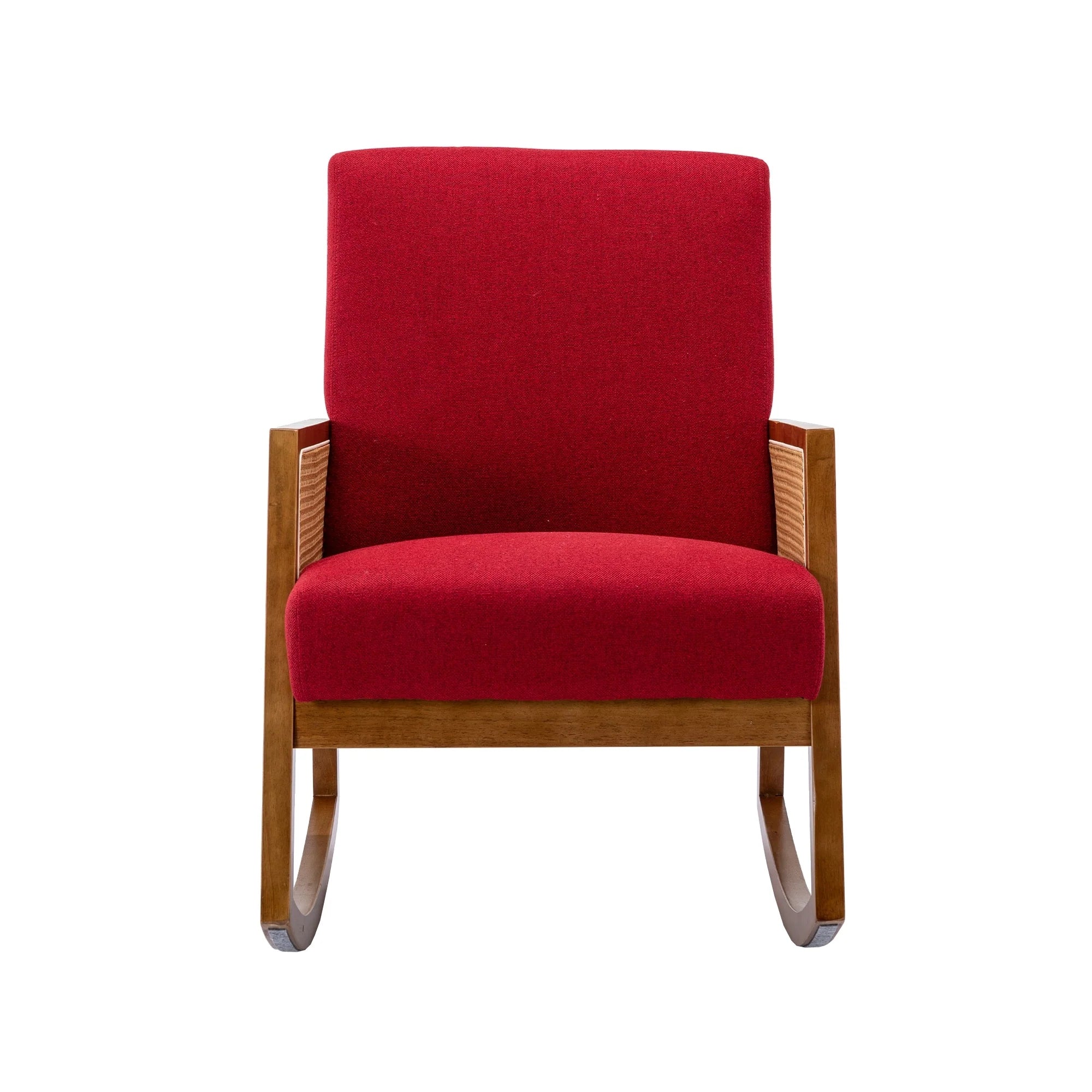 Living room Comfortable rocking chair living room chair Armchair Upholstered Tall Back Accent Glider Rocker