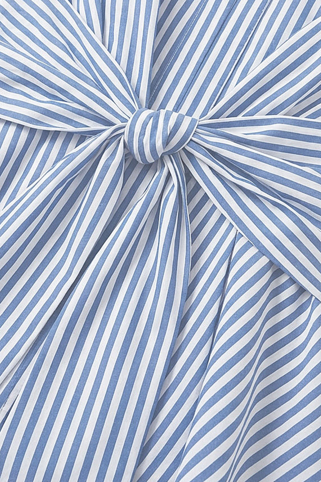 Striped Print Linen Knotted Tank Top