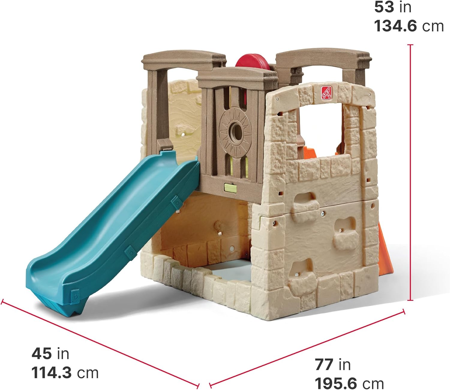 STEP2 Woodland Climber II Kids Playset with Slide & Wall