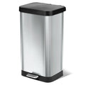 GLAD Stainless Steel 20 Gallon Step Trash Can with Odor Guard