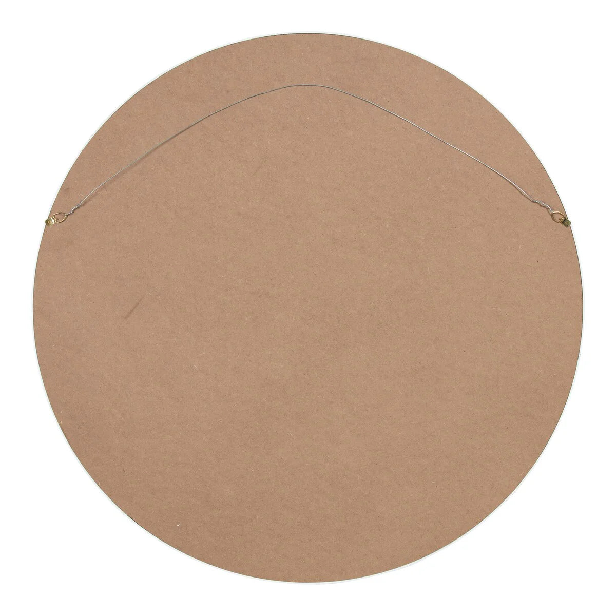 Kate and Laurel Travis Round Wood Accent Wall Mirror
