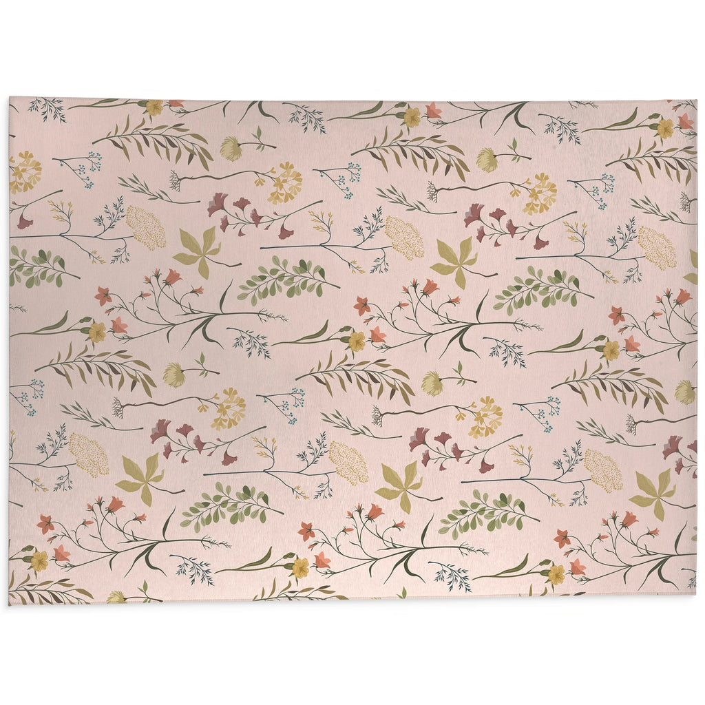 FALL BOTANICALS BLUSH Kitchen Mat By Kavka Designs