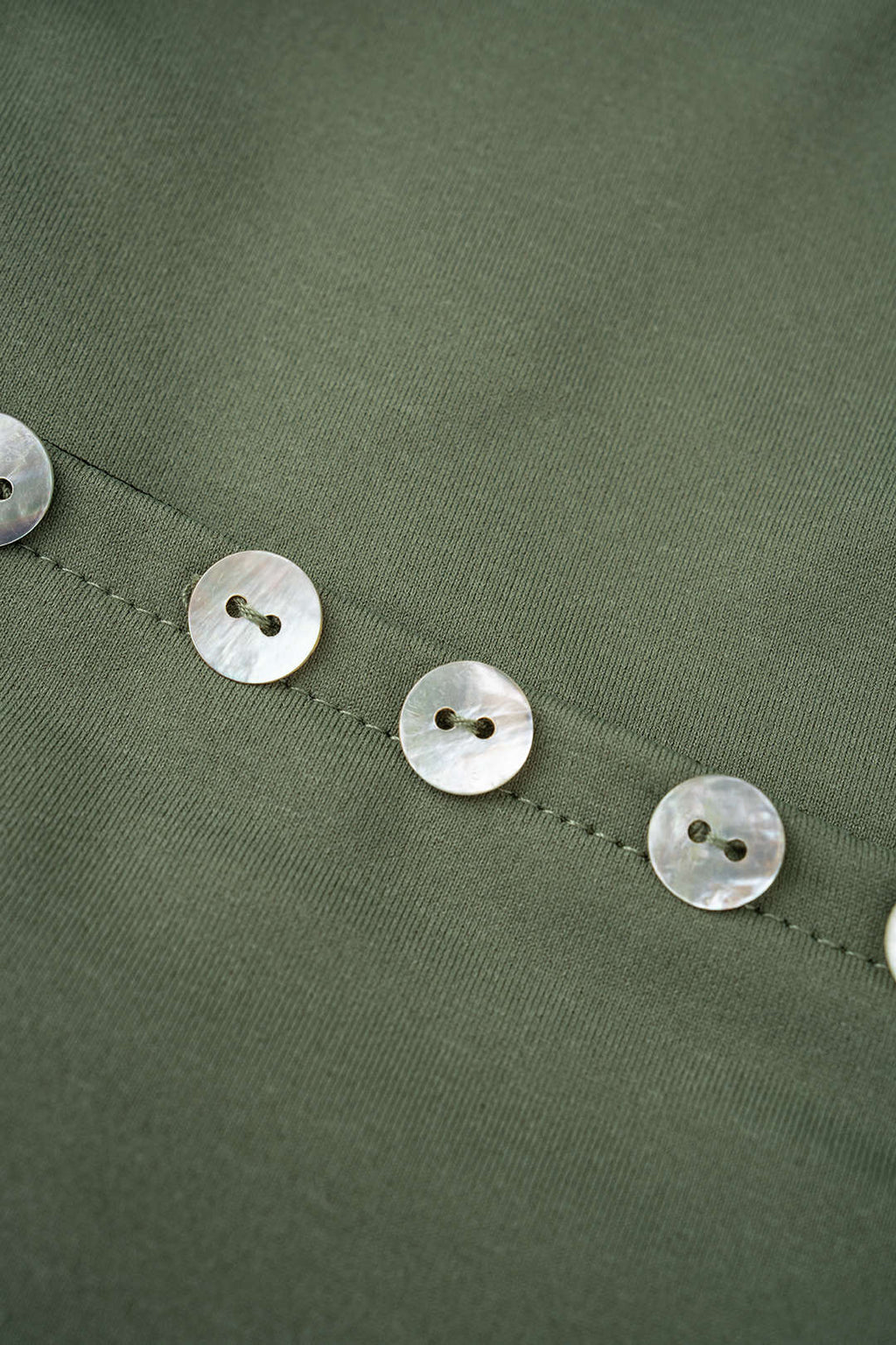 Ruched Button Tube Top