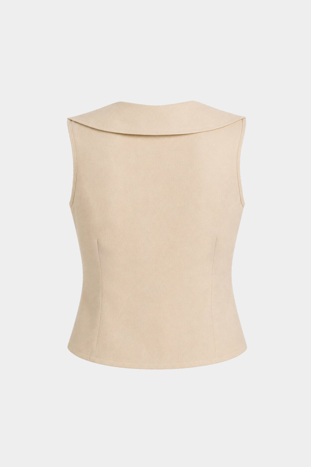 Ruffle Button Vest