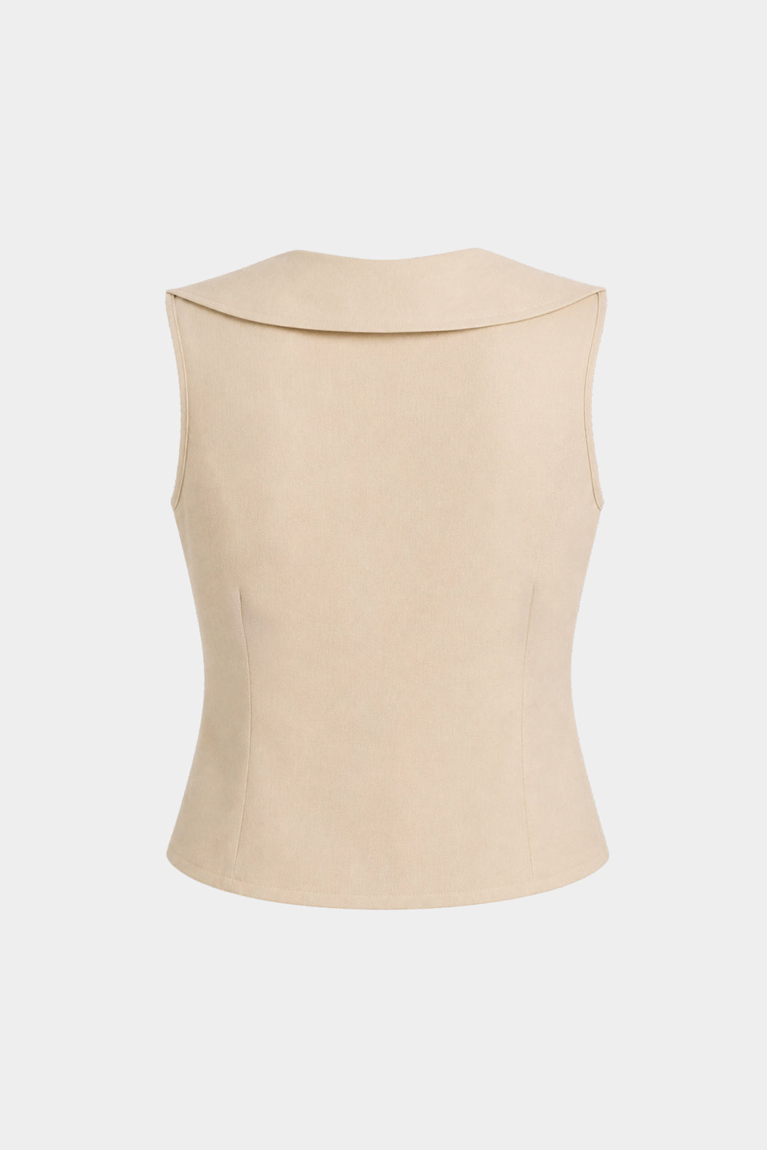 Ruffle Button Vest