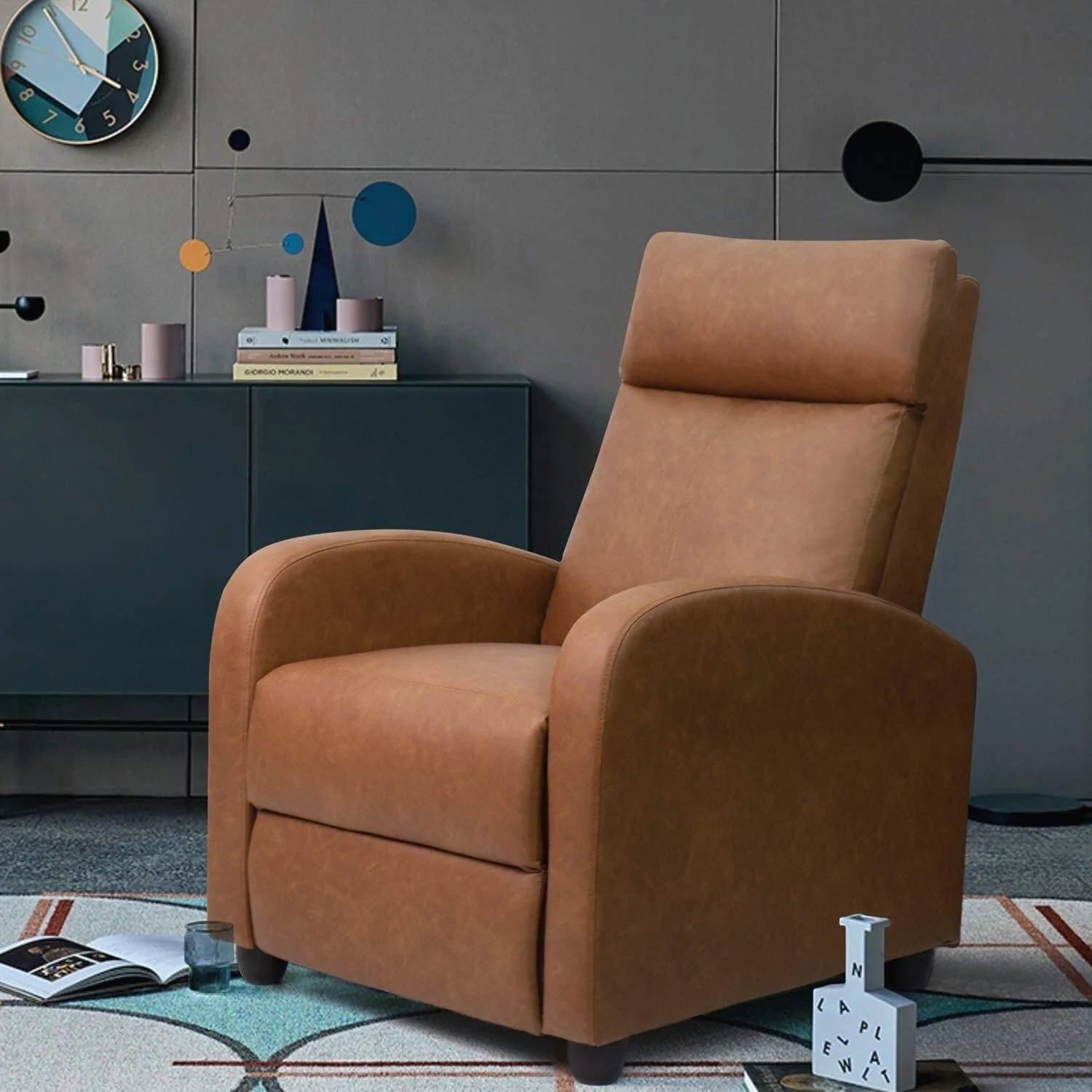 Homall Recliner Chair PU Leather Single Living Room Sofa Recliner